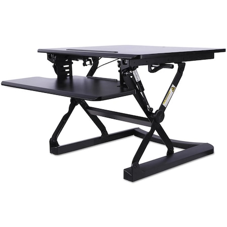 Alera Technologies ALE Sit-Stand Lifting Workstation Desk, Black - Small AEWR1B